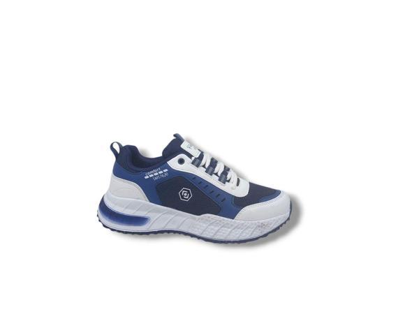 Zerhan 7620 Unisex Lacivert Bağcıklı File Spor Ayakkabı - Image 1