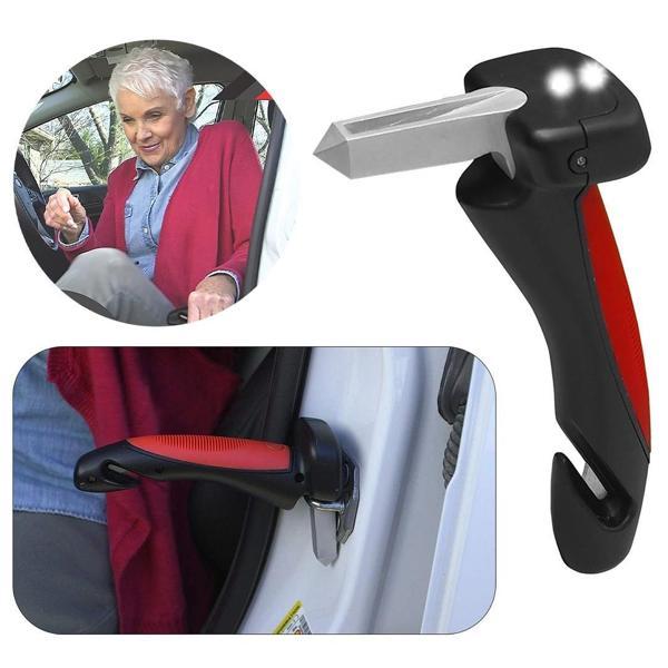 Ayt Sunup Araç İniş Destek Kolu Cam Kırıcı Fener Emniyet Kemeri Kesici Çok Fonksiyonlu Oto Tavan Yükselme Yardım Çekici - Image 1
