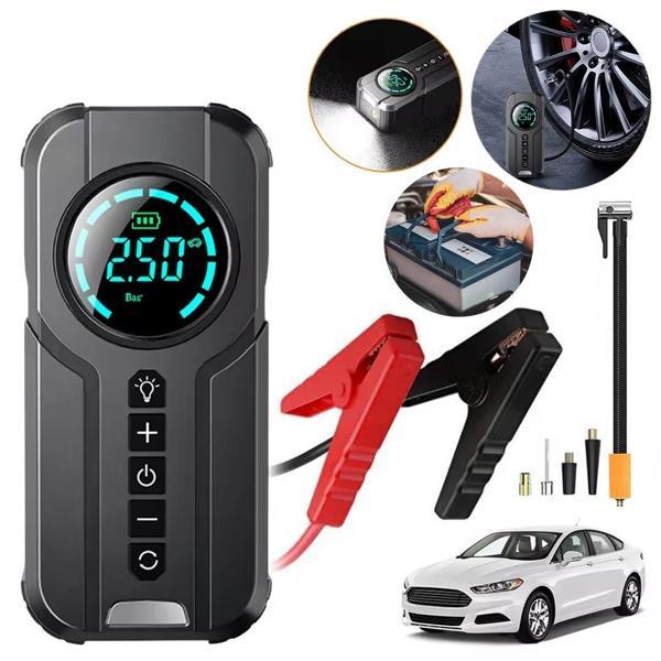 Powermaster Powerbank Araç Akü Şarj Lastik Hava Kompresörü Şişirici Taşınabilir Dijital Kablosuz El Feneri - Image 1
