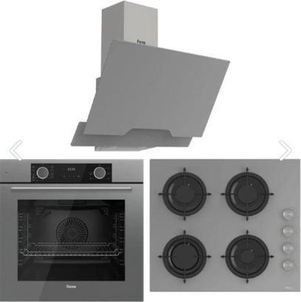 Ferre Fryart Hava Fritözü Fonksiyonlu Ankastre Set Gri (D065 + CS208 + XE63CPR) - Image 1