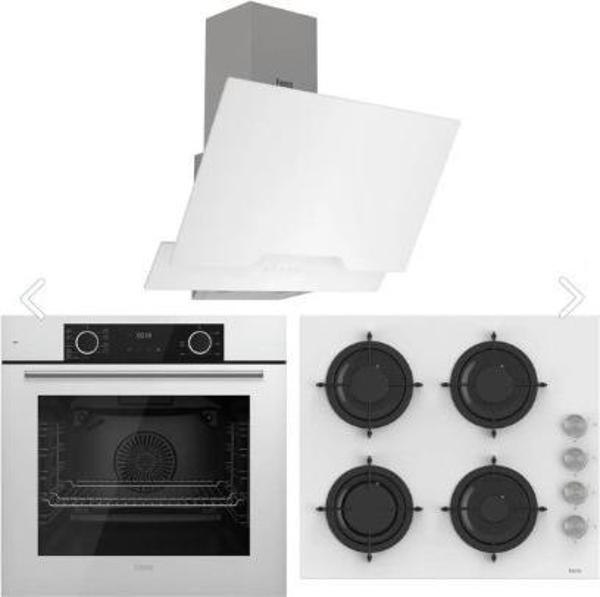 Ferre Fryart Hava Fritözü Fonksiyonlu Ankastre Set Beyaz (D064 CS206 XE63CB) Fryart Beyaz Set - Image 1