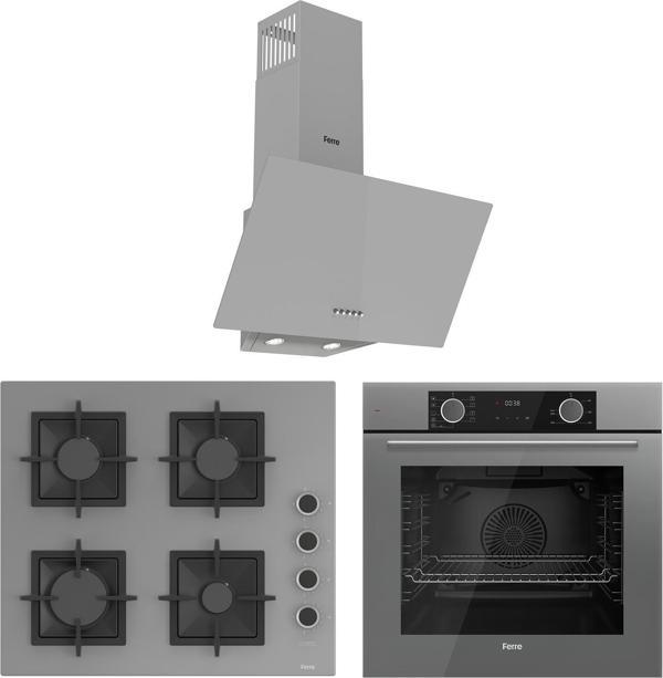 Ferre Fryart Sc Serisi Gri 3'lü Ankastre Set ( XE63CPR-SC208-D088 ) - Image 1