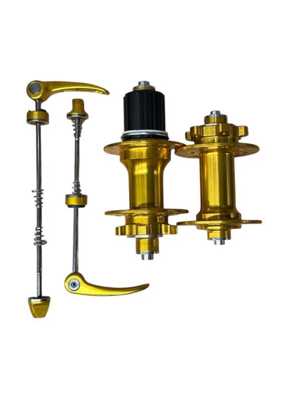 Forte Gt Xbyc 680 Bisiklet Hub Sesli Ön Arka Kaset Göbek Seti 32 Delik 6 Vida Qr Mandal Gold - Image 1
