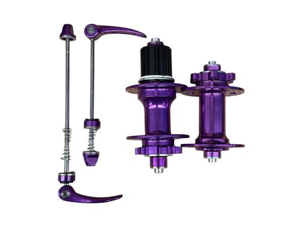 Forte Gt Xbyc 680 Bisiklet Hub Sesli Ön Arka Kaset Göbek Seti 32 Delik 6 Vida Qr Mandal Mor - Image 1
