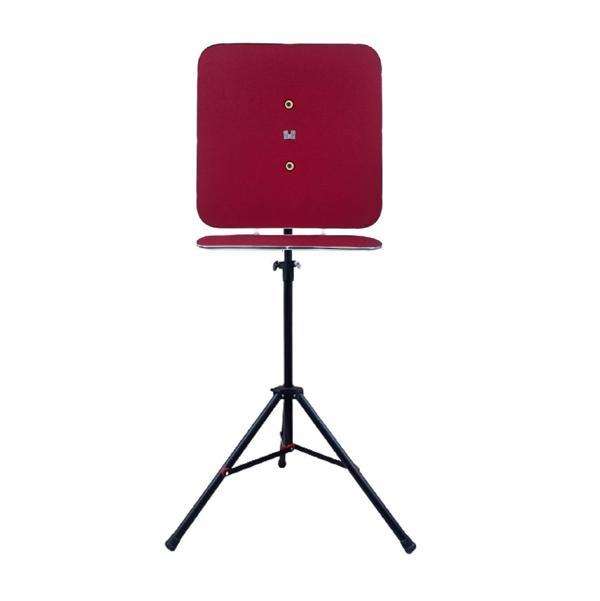Raf Düzenekli Tripod Ayaklı Kare Dart Arkalık, Bordo - Image 1