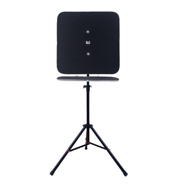 Raf Düzenekli Tripod Ayaklı Kare Dart Arkalık. Siyah - Image 1
