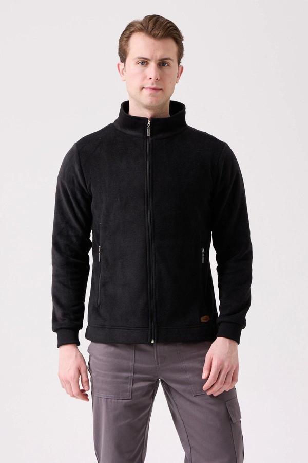 Kardelen İş Elbiseleri Galanthus Polar Mont Erkek Fermuarlı Sıcak Tutan Rahat Ve Dayanıklı Kışlık Ceket - Image 1