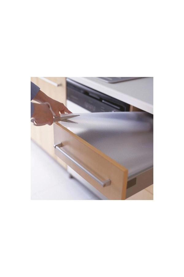 45 Cm X 1 Metre Kaymaz Dolap Içi Çekmece Raf Örtüsü Kaydırmaz Raf Örtüsü - Image 1