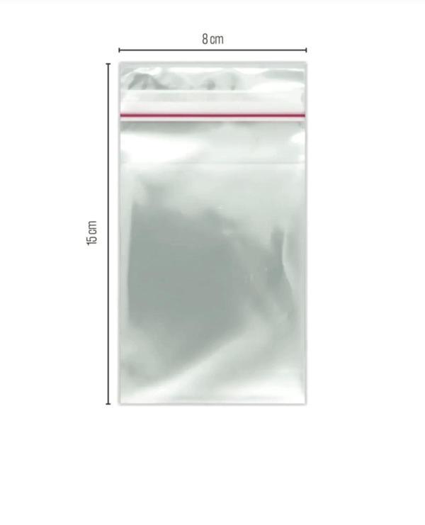 1000 ADET Bantlı Jelatin 8x15 Cm Yapışkanlı Poşet Naylon Torba - Image 1