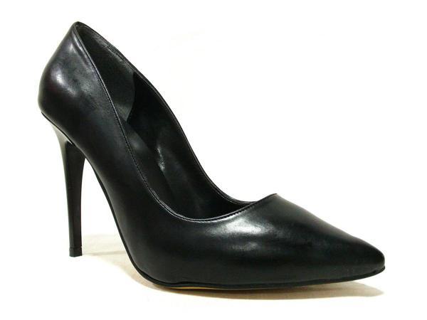 Baret Siyah Anatomik Stiletto Topuklu Ayakkabı - Image 1