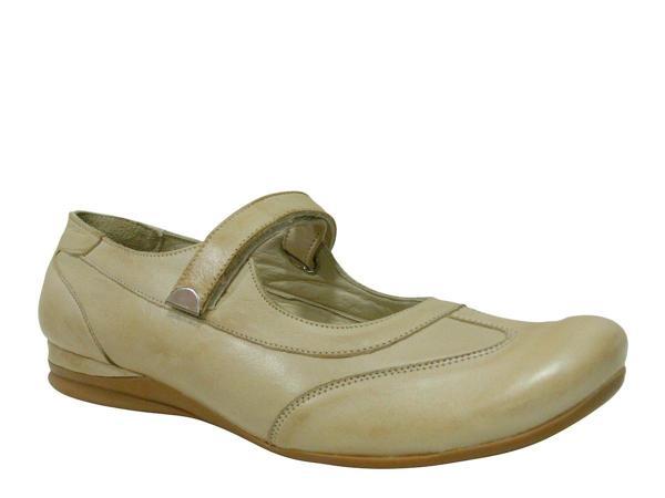 Dr.Felix Bej Krem Hakiki Naturel Deri Cırtlı Anatomik Comfort Ayakkabı - Image 1