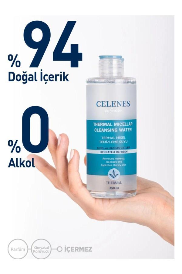 Celenes Nemlendirici Ve Canlandırıcı Thermal Misel Temizleme Suyu Kuru Ve Hassas Ciltler 250 Ml - Image 1