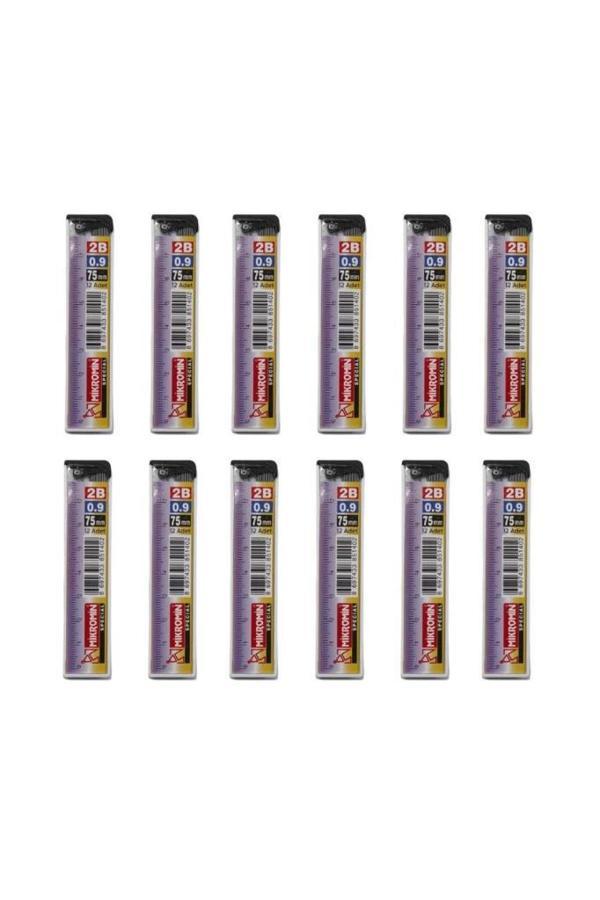 Mikro M-750 75Mm Cetvelli Kurşun Kalem Ucu 0.9Mm - 12 Adet - Image 1