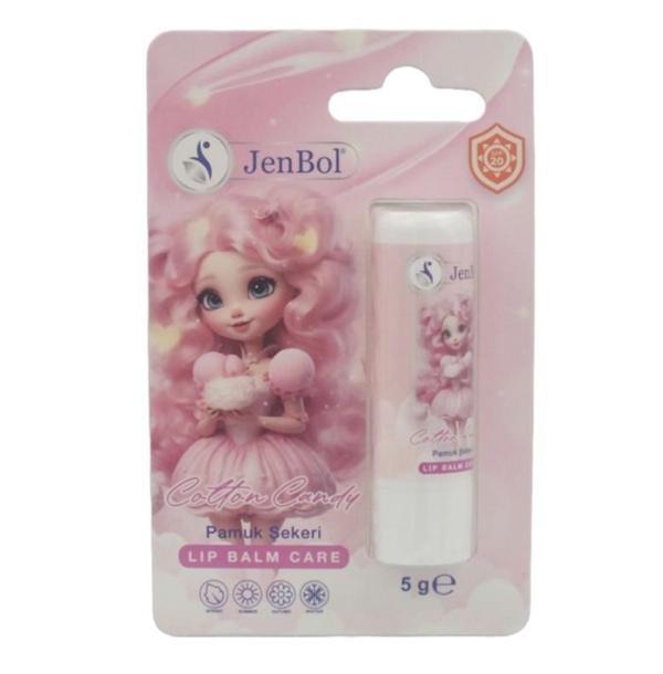Jenbol Kids Lip Balm Dudak Bakım Kremi Cotton Candy Spf 20 5 gr - Image 1