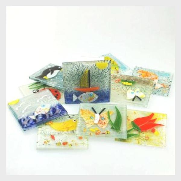 Dekoratif Cam Gider Kapağı - Kelebek Figürlü - Image 1