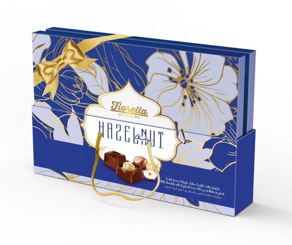 Fiorella Hazelnut Madlen Fındık Taneli Çikolata 132 Gr. Çantalı (1 Kutu) - Image 1