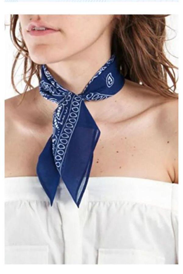 Bandana Etnik Şal  Damla Desenli  Tasarım %100Pamuk - Image 1