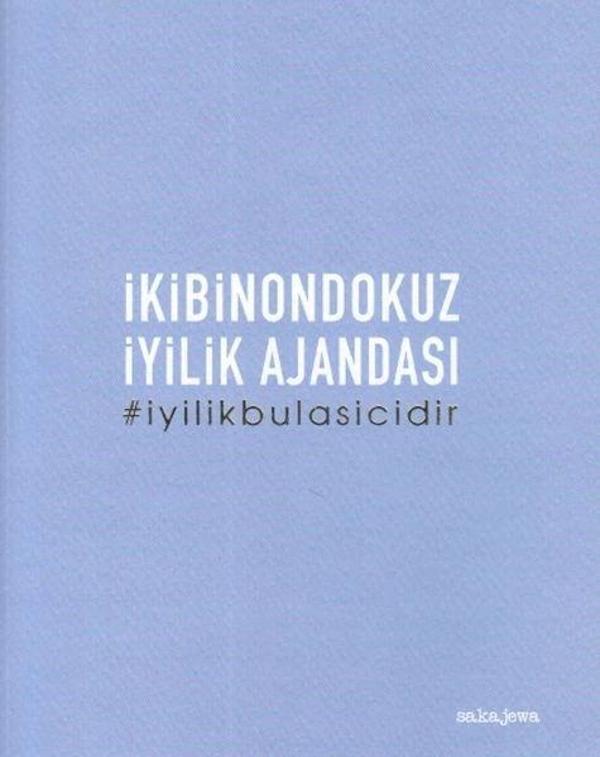 2019 İyilik Ajandası İyilik Bulaşıcıdır Orta Boy Beyaz - Image 1