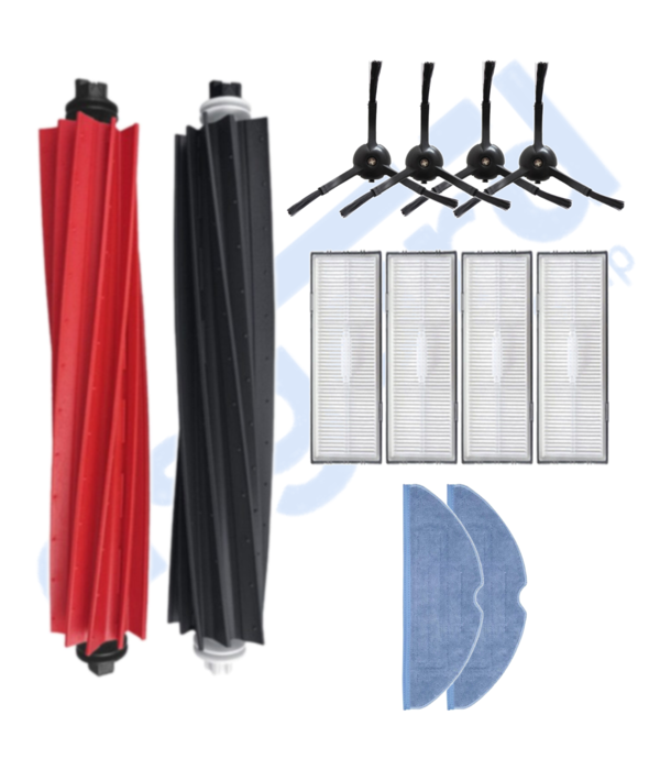 ROBOROCK S8 , S8+ ,S8 PRO-PRO ULTRA UYUMLU 1 Ana Fırça 4 Yan Fırça 4 Filtre 2 Mop - Image 1