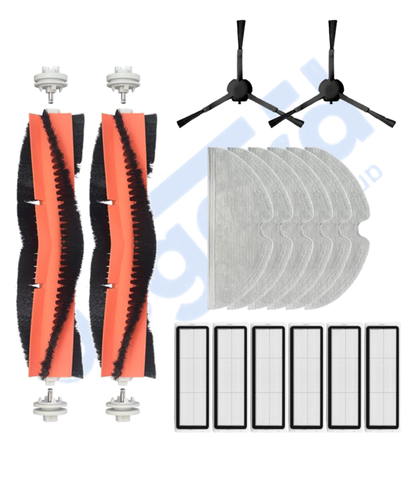 Xiaomi 1C,2C,Mop 2 Uyumlu 2 Ana Fırça 2 Yan Fırça 6 Filtre 6 Mop - Image 1