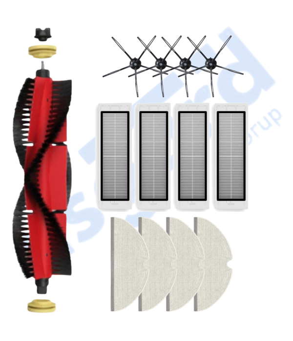 ROBOROCK  S50 – S55 –S5 MAX – S6 – S6 MAXV Uyumlu 1 Ana Fırça 4 Yan Fırça 4 Filtre 4 Mop - Image 1