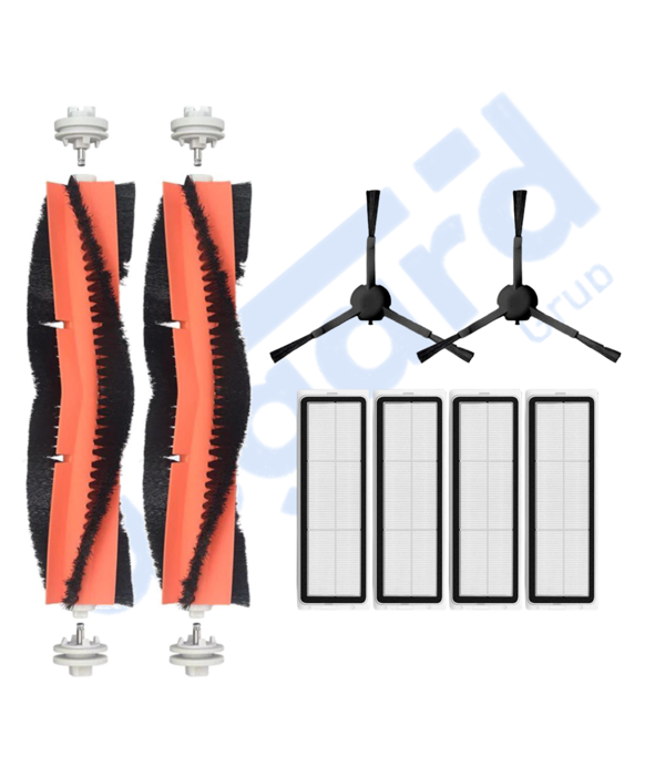 Xiaomi 1C,2C,Mop 2 Uyumlu 2 Ana Fırça 2 Yan Fırça 4 Filtre - Image 1