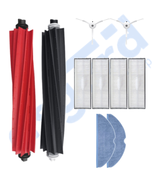 ROBOROCK S8 , S8+ ,S8 PRO-PRO ULTRA UYUMLU 1 Ana Fırça 2 Yan Fırça 4 Filtre 2 Mop - Image 1