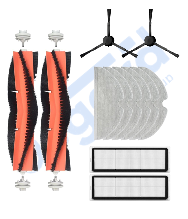 Xiaomi 1C,2C,Mop 2 Uyumlu 2 Ana Fırça 2 Yan Fırça 2 Filtre 6 Mop - Image 1