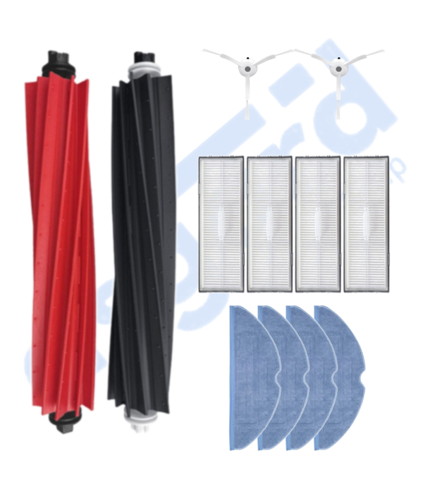 ROBOROCK S8 , S8+ ,S8 PRO-PRO ULTRA UYUMLU 1 Ana Fırça 2 Yan Fırça 4 Filtre 4 Mop - Image 1