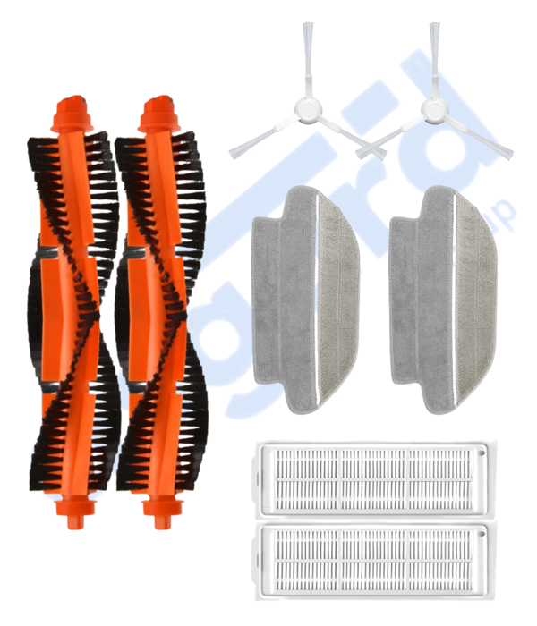 VİOMİ MOP PRO, 3C ,3C PLUS Uyumlu 2 Ana Fırça 2 Yan Fırça 2 Filtre 2 Mop - Image 1