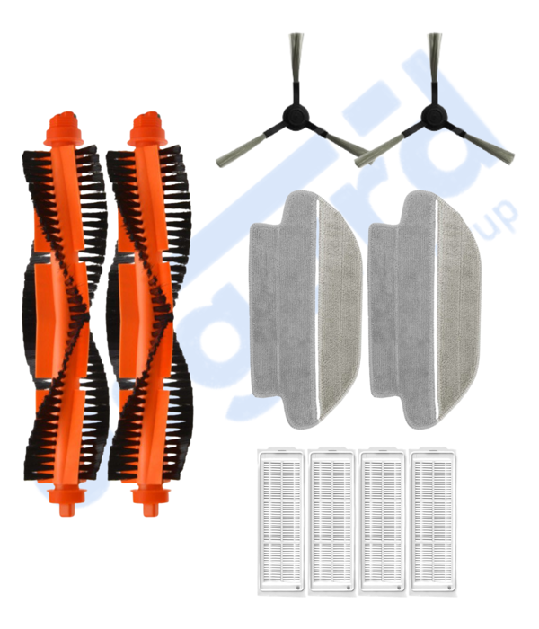 VİOMİ MOP PRO, 3C ,3C PLUS Uyumlu 2 Ana Fırça 2 Yan Fırça 4 Filtre 2 Mop - Image 1