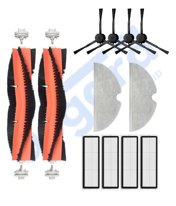 Xiaomi 1C,2C,Mop 2 Uyumlu 2 Ana Fırça 4 Yan Fırça 4 Filtre 2 Mop - Image 1