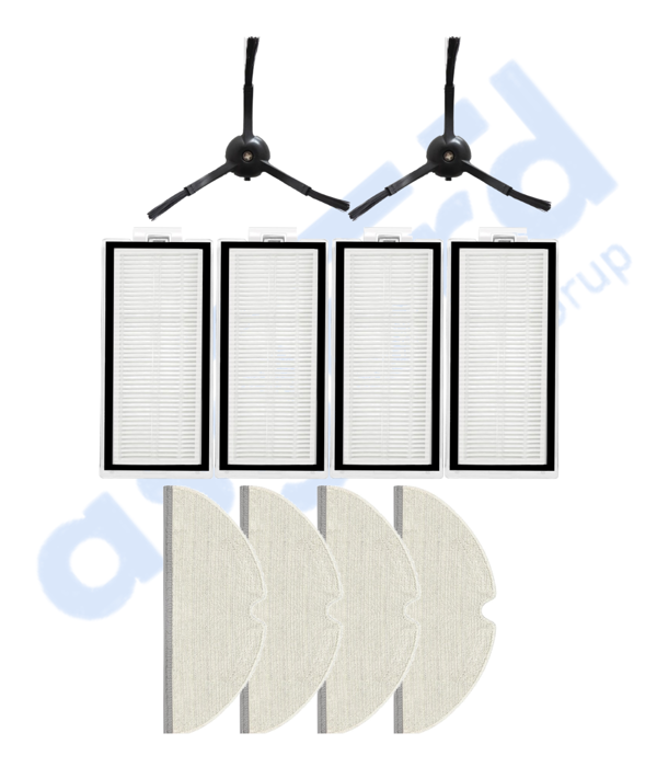 ROBOROCK Q5, Q5+, Q5 PRO,Q5 PRO+ UYUMLU 2 Yan Fırça 4 Filtre 4 Mop - Image 1