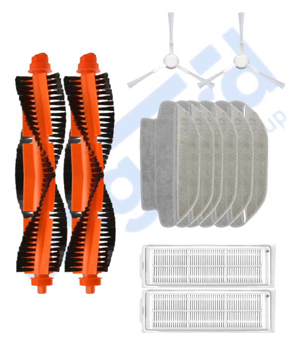 VİOMİ MOP PRO, 3C ,3C PLUS Uyumlu 2 Ana Fırça 2 Yan Fırça 2 Filtre 6 Mop - Image 1