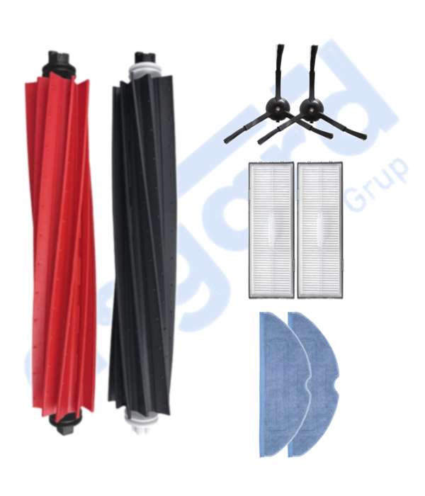 ROBOROCK S8 , S8+ ,S8 PRO-PRO ULTRA UYUMLU 1 Ana Fırça 2 Yan Fırça 2 Filtre 2 Mop - Image 1
