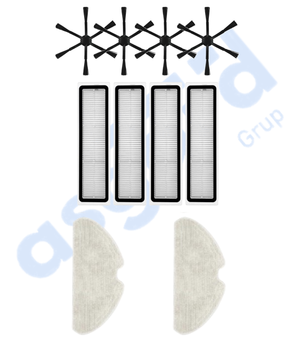 Dreame D10S, D10S PRO, D9 MAX GEN2 Uyumlu 4 Yan Fırça 4 Filtre 2 Mop - Image 1