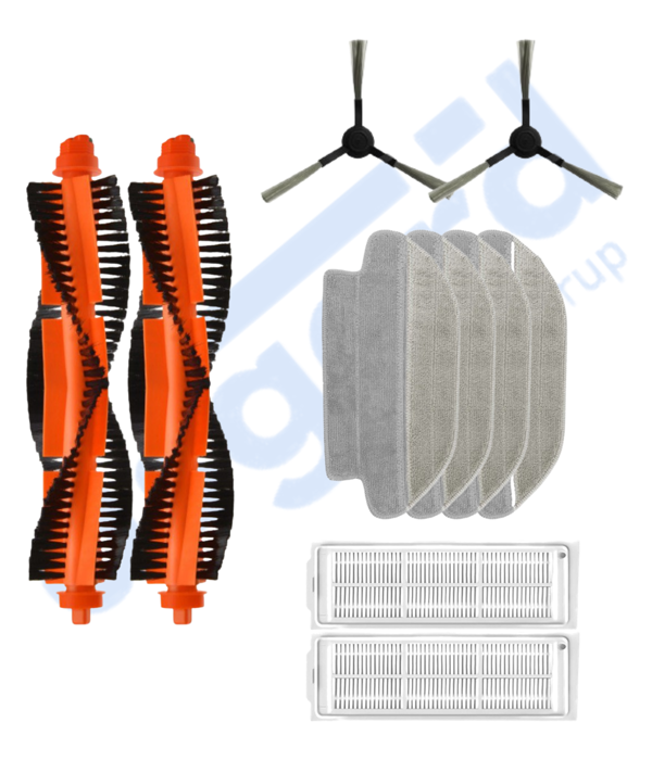 VİOMİ MOP PRO, 3C ,3C PLUS Uyumlu 2 Ana Fırça 2 Yan Fırça 2 Filtre 4 Mop - Image 1