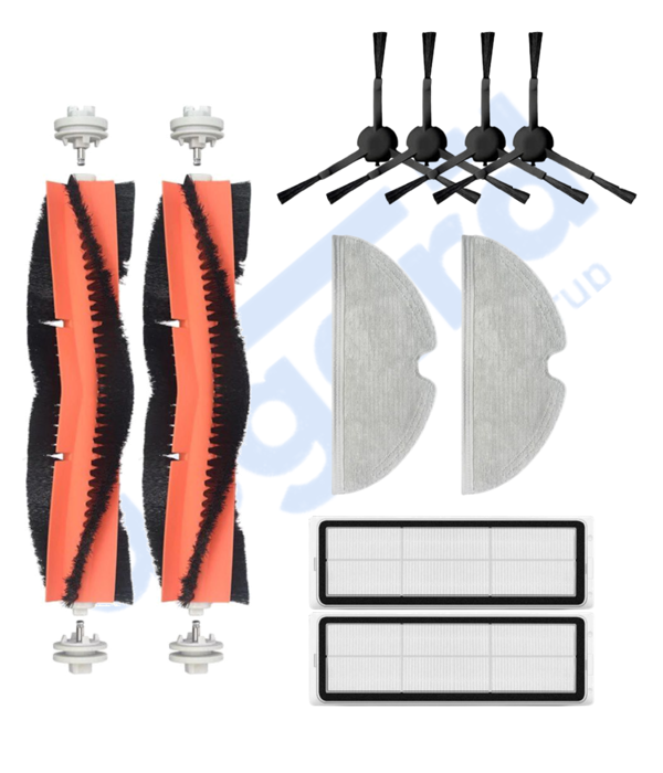 Xiaomi 1C,2C,Mop 2 Uyumlu 2 Ana Fırça 4 Yan Fırça 2 Filtre 2 Mop - Image 1