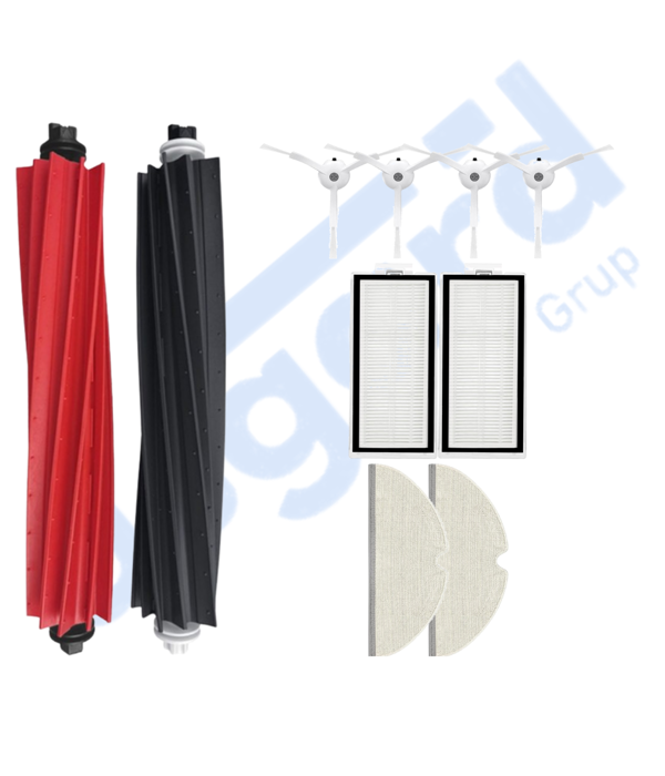 ROBOROCK Q5, Q5+, Q5 PRO,Q5 PRO+ UYUMLU 1 Ana Fırça 4 Yan Fırça 2 Filtre 2 Mop - Image 1