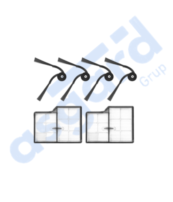 Roborock Saros 10- Saros 10R Uyumlu 4 Yan Fırça 2 Filtre - Image 1