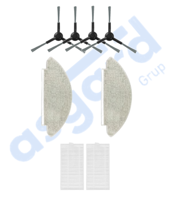 VİOMİ V5 – V5 PRO – ALPHA 2 PRO Uyumlu 4 Yan Fırça 2 Filtre 2 Mop - Image 1