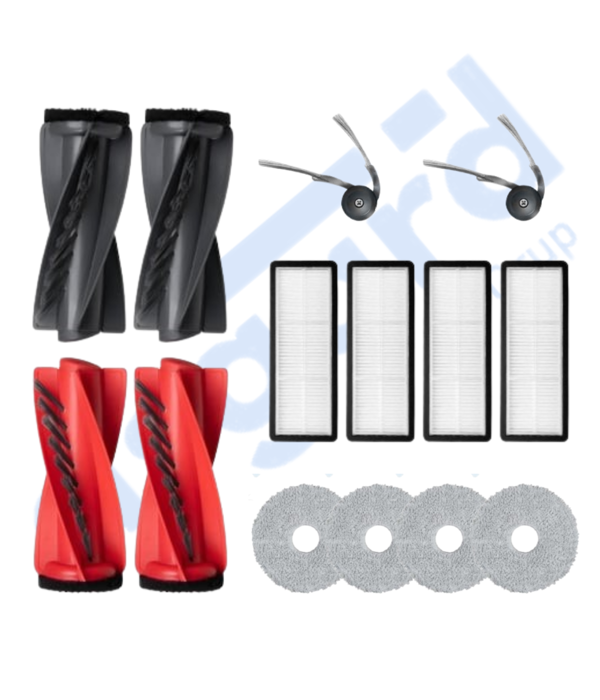 Roborock Qrevo Curv Uyumlu 2 Ana Fırça 2 Yan Fırça 4 Filtre 4 Mop - Image 1