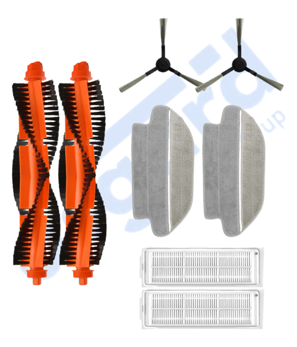 VİOMİ MOP PRO, 3C ,3C PLUS Uyumlu 2 Ana Fırça 2 Yan Fırça 2 Filtre 2 Mop - Image 1