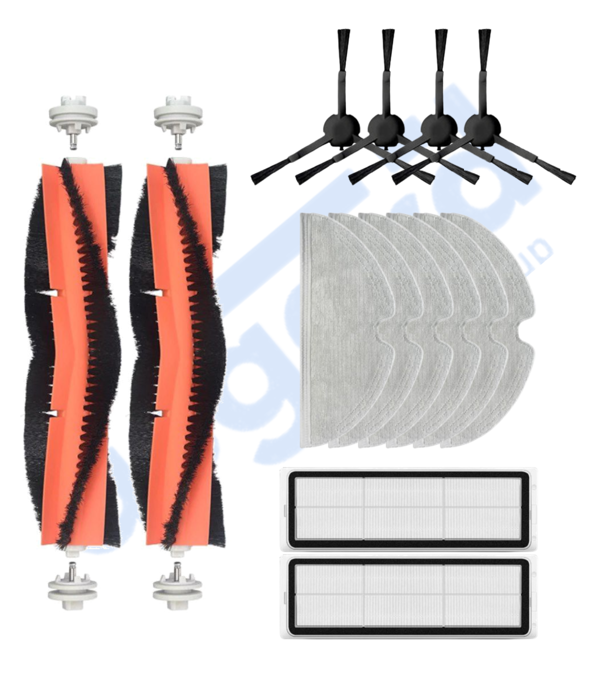 Dreame F9 - Z10 Pro Uyumlu 2 Ana Fırça 4 Yan Fırça 2 Filtre 6 Mop - Image 1