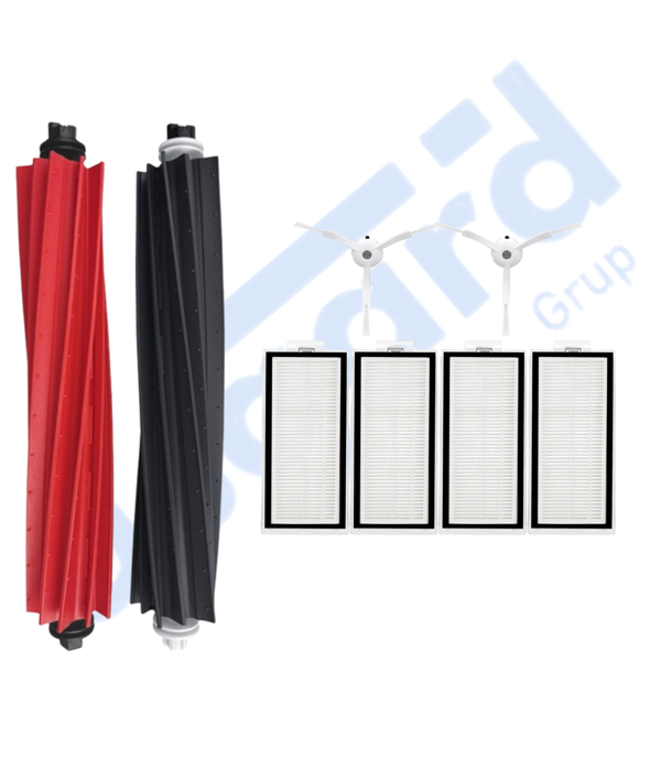 ROBOROCK Q5, Q5+, Q5 PRO,Q5 PRO+ UYUMLU 1 Ana Fırça 2 Yan Fırça 4 Filtre - Image 1