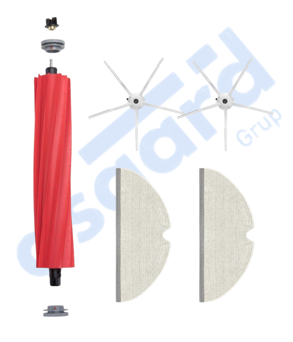 ROBOROCK Q7 , Q7+ , Q7 MAX , Q7 MAX+  Uyumlu 1 Ana Fırça 2 Yan Fırça 2 Mop - Image 1