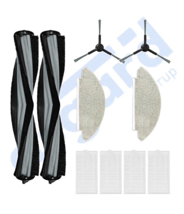 VİOMİ V5 – V5 PRO – ALPHA 2 PRO Uyumlu 2 Ana Fırça 2 Yan Fırça 4 Filtre 2 Mop - Image 1