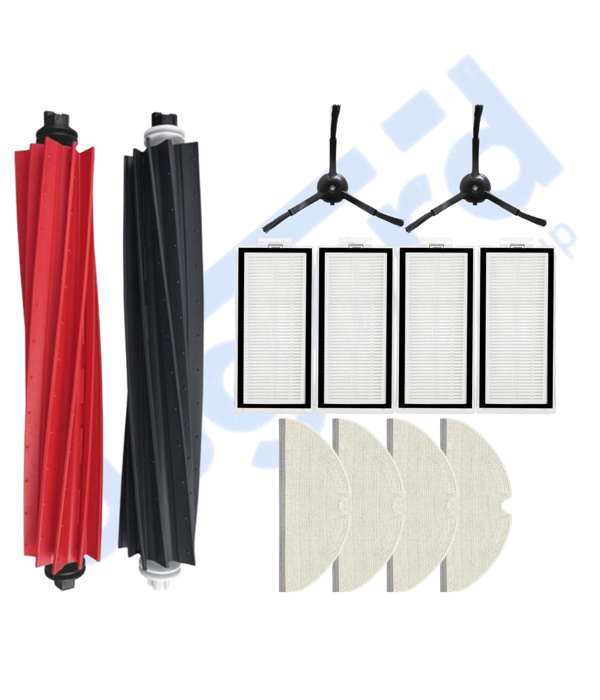 ROBOROCK Q5, Q5+, Q5 PRO,Q5 PRO+ UYUMLU 1 Ana Fırça 2 Yan Fırça 4 Filtre 4 Mop - Image 1
