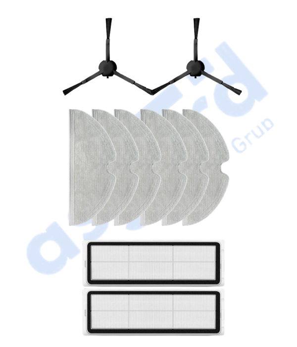 Xiaomi 1C,2C,Mop 2 Uyumlu 2 Yan Fırça 2 Filtre 6 Mop - Image 1