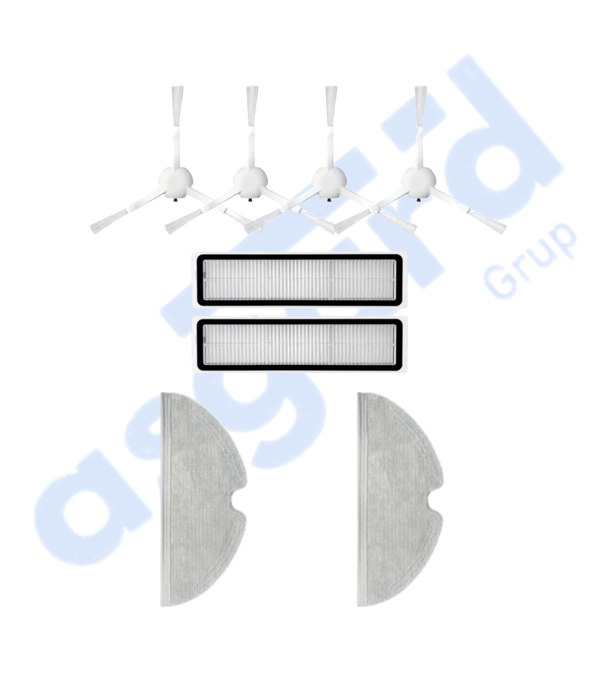 Dreame D9,D9 Max,L10 Pro,D9 Pro Uyumlu 4 Yan Fırça 2 Filtre 2 Mop - Image 1
